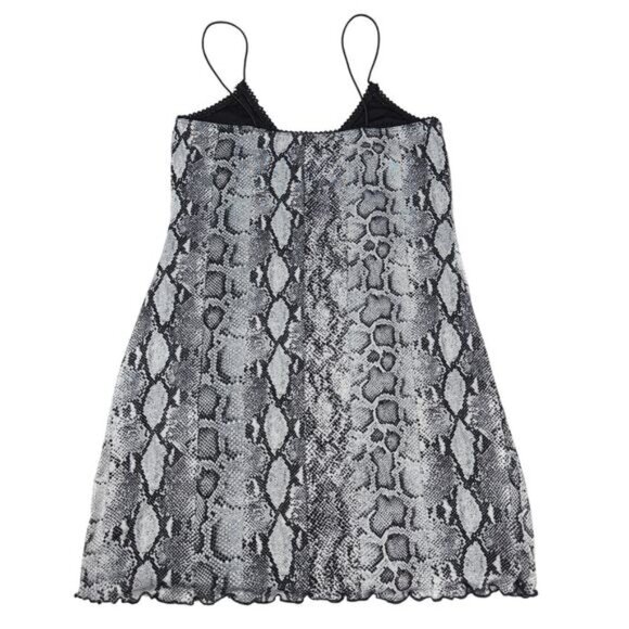 NWT GARAGE Leopard Print Mesh Dress Sz Medium - Picture 4 of 5